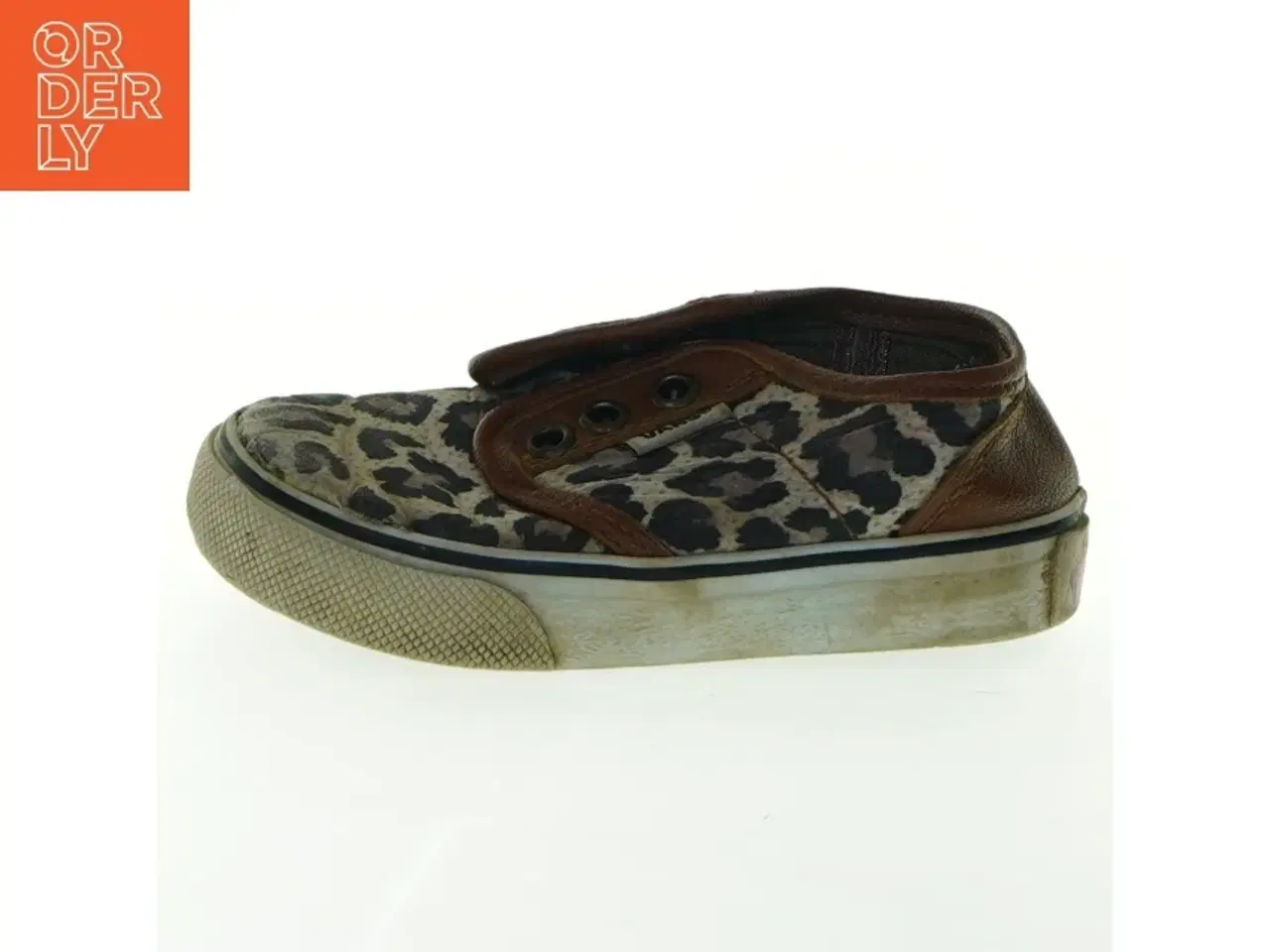 Billede 1 - Leopardmønstrede slip-on sneakers fra Vans (str. 22)