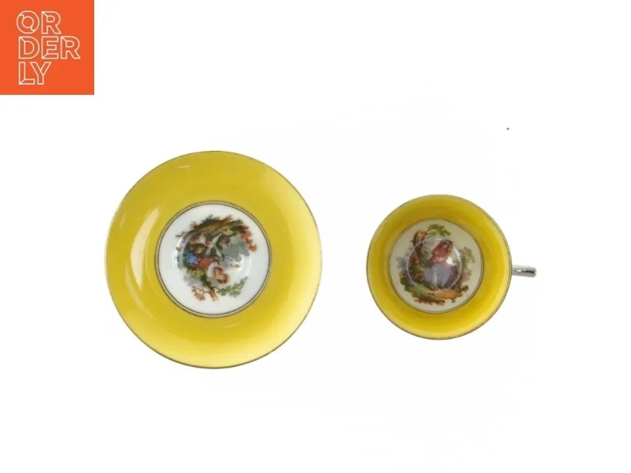 Billede 5 - Tekop med underkop (str. Kop. ø. 7 cm. tallerken. ø. elve cm)