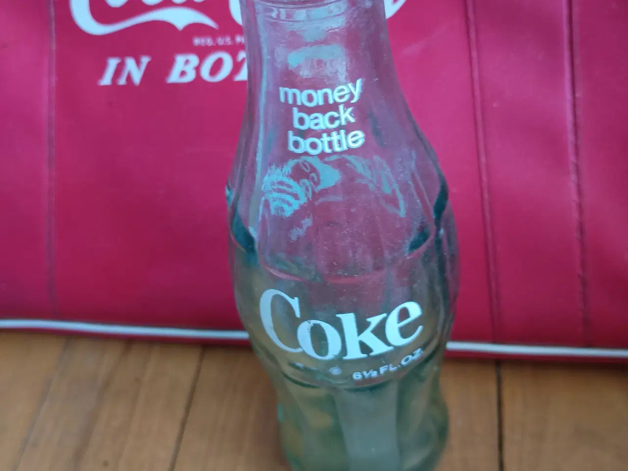 Billede 2 - Coca Cola, vintage køletaske plus glasflaske 
