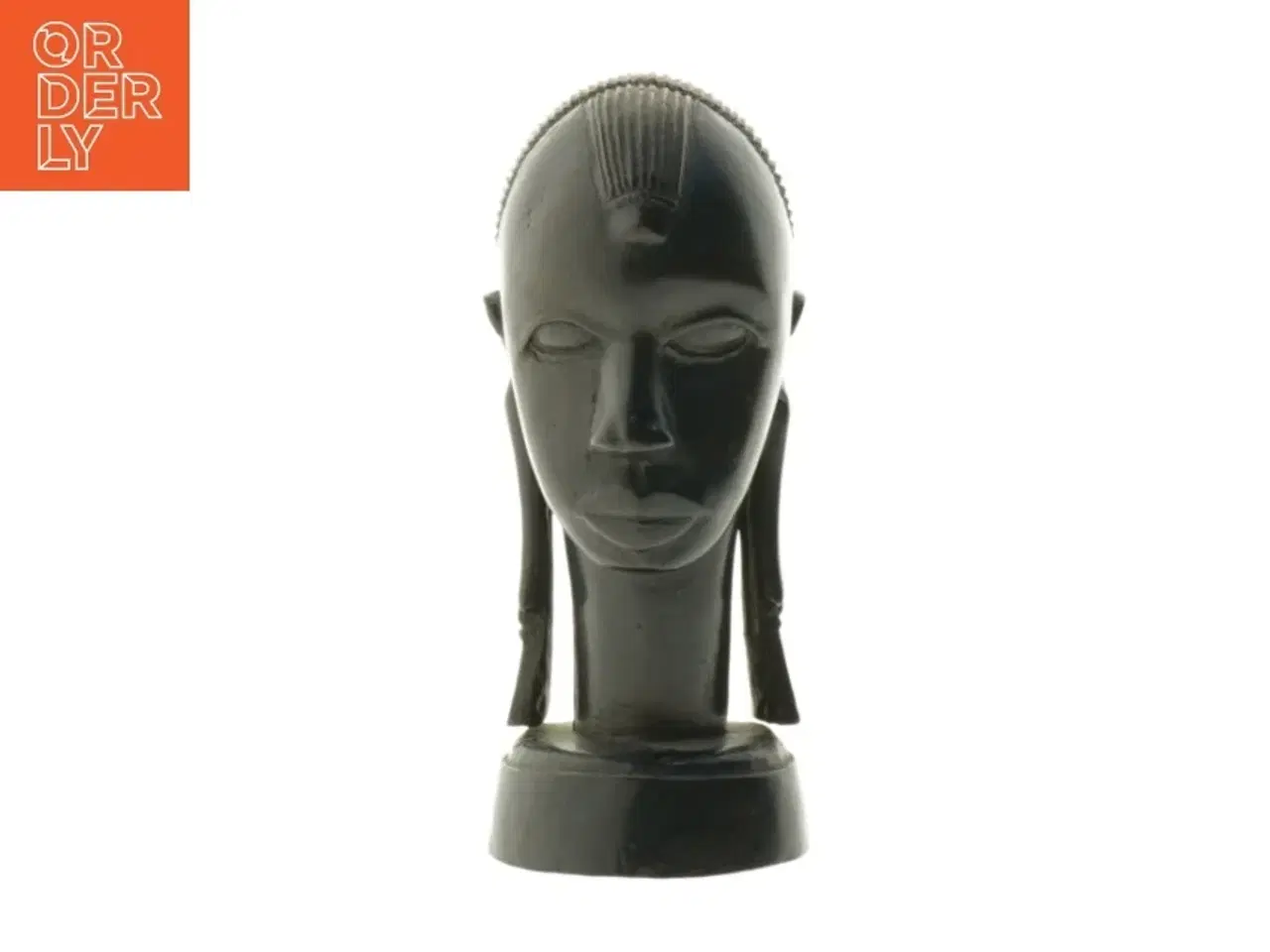 Billede 1 - Skulptur af menneskelig figur, afrikansk stil (str. 20 cm)