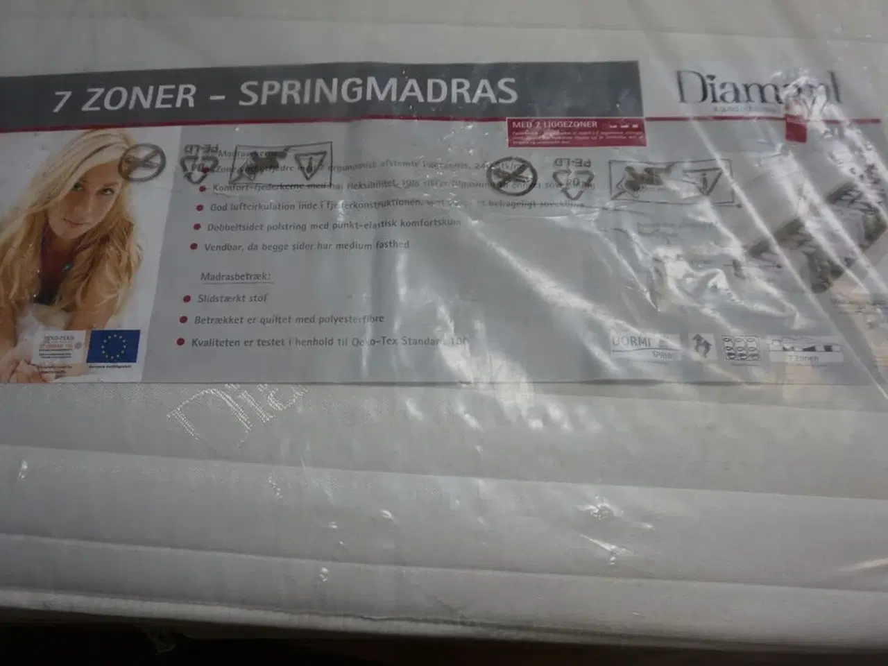 Billede 4 - Diamant 7-zoners springmadras 140x200 cm