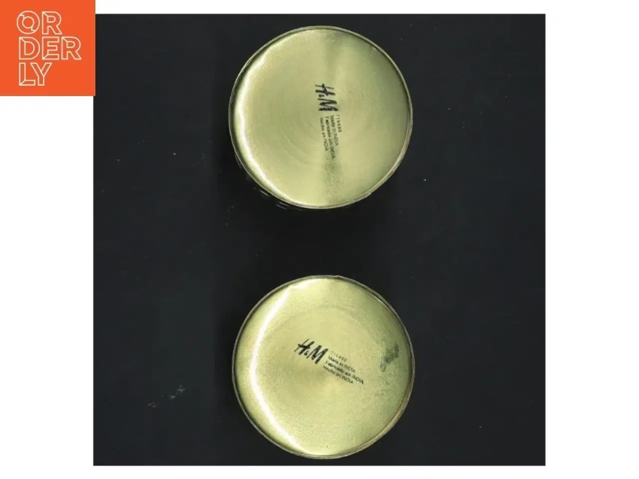 Billede 2 - Messing lysestager fra H&M (str. Ø 6,5x5,5 cm)