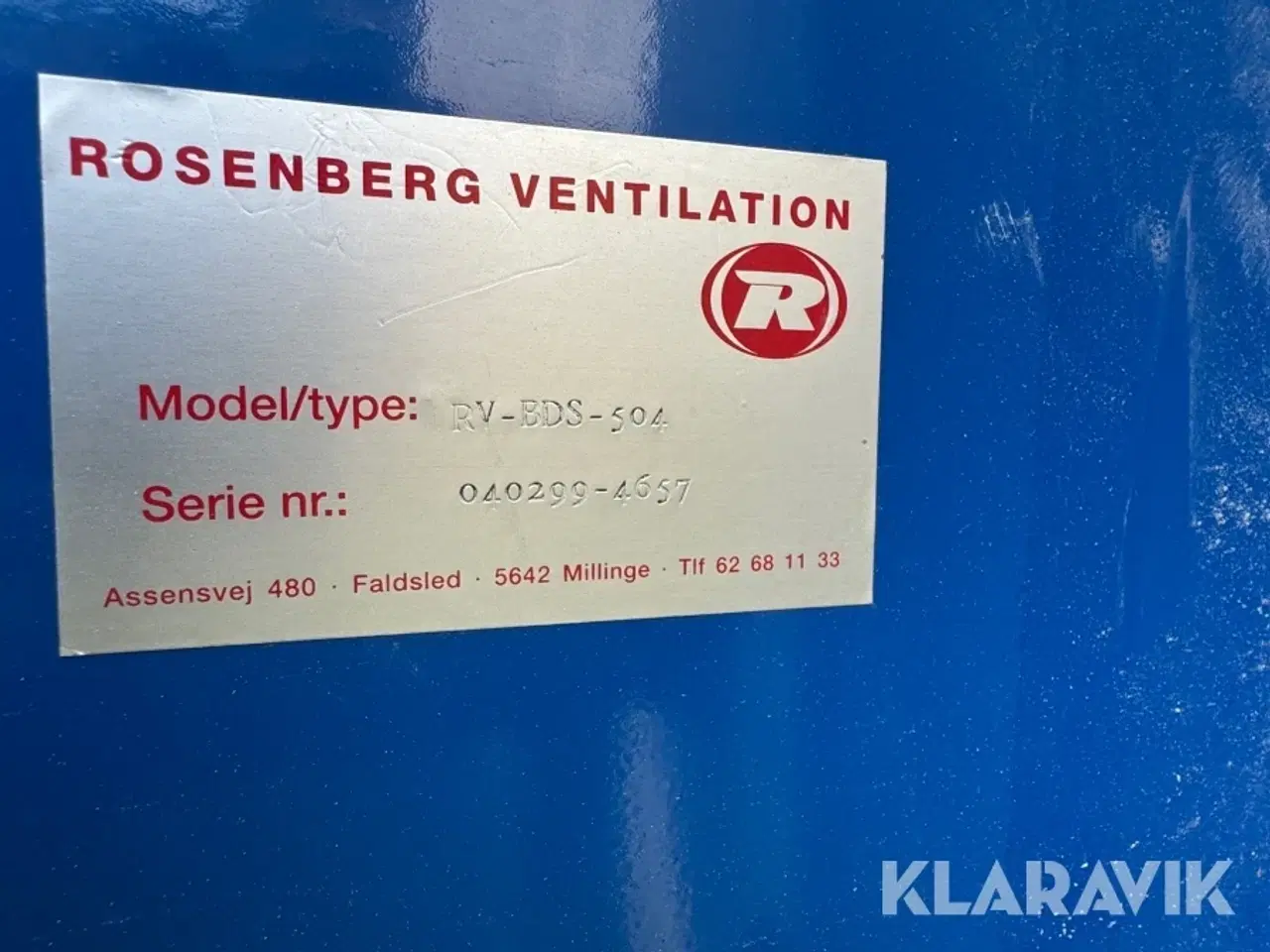 Billede 5 - Sugeventilator Rosenborg Venteilation RV-BDS-504