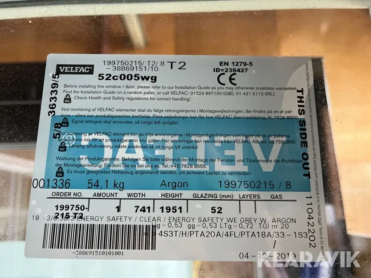 Billede 12 - Yderdør VELFAC Træ/Alu