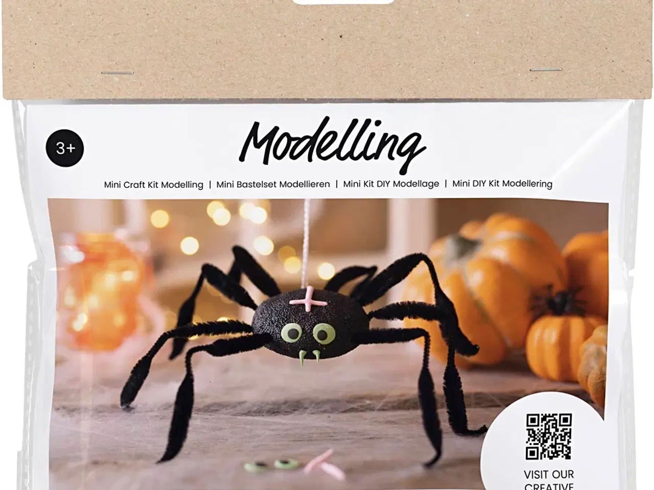 Billede 1 - Mini DIY Kit Modellering, Edderkop, 1 pk.