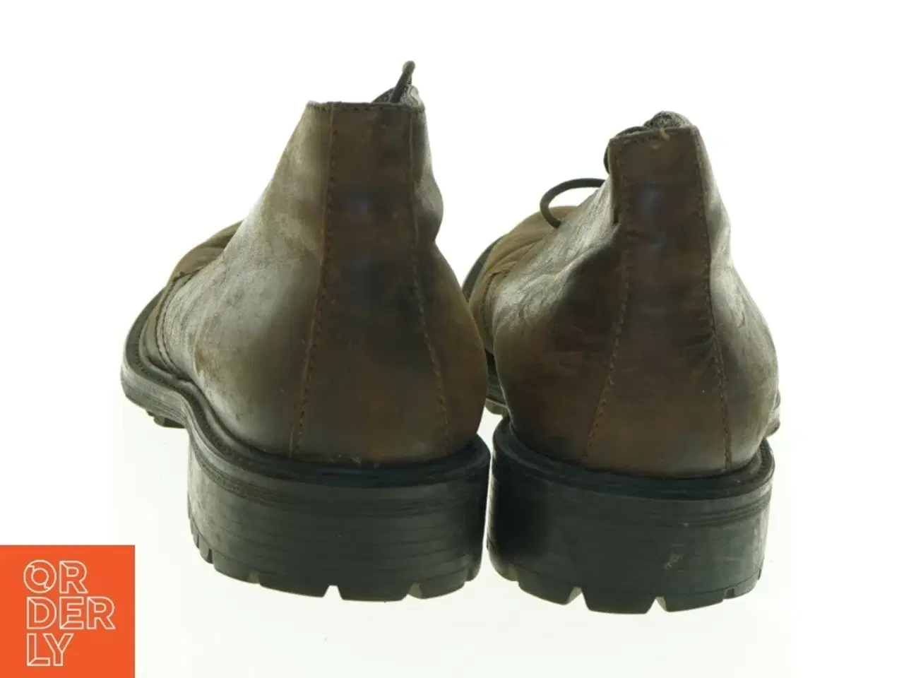 Billede 2 - Brune læderstøvler (str. 41)