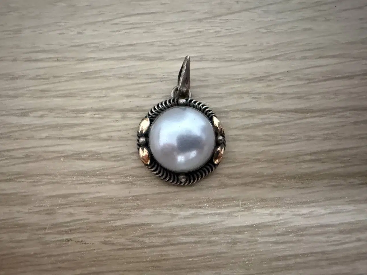 Billede 1 - Smukt vintage vedhæng i 925 sølv med perle