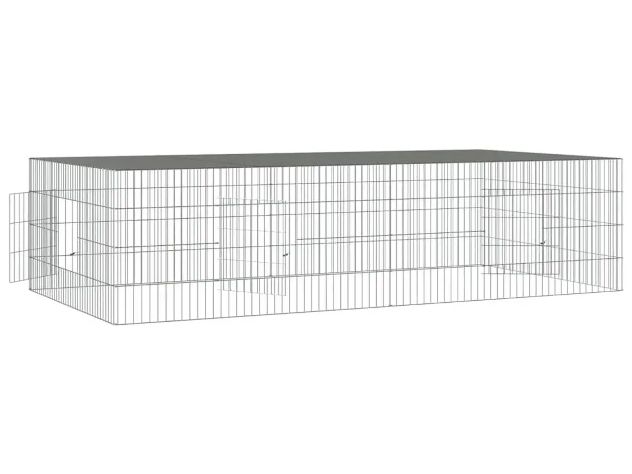 Billede 4 - 2-panels kaninbur 220x110x55 cm galvaniseret jern