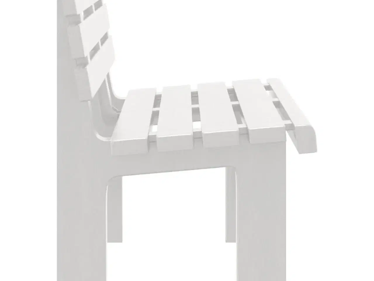 Billede 5 - Havebænk 110x52x71 cm polypropylen hvid