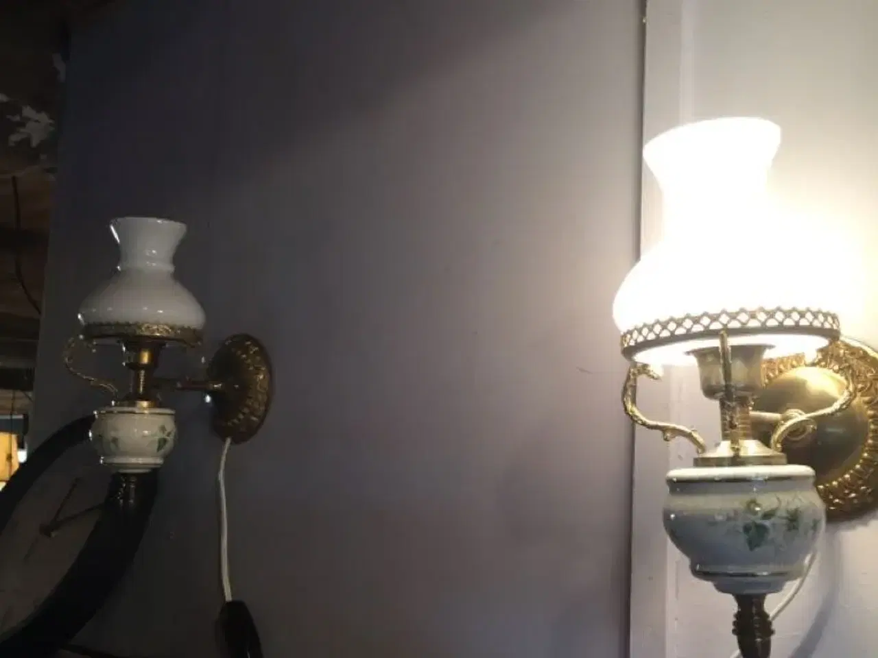 Billede 2 - Loftslampe og 2 lampetter