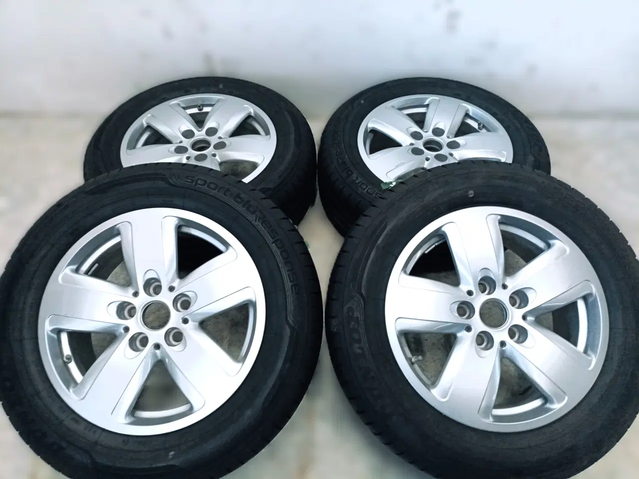 Billede 3 - 5x112 16" ET41 nav 66,6ø MINI sommersæt inkl. TPMS