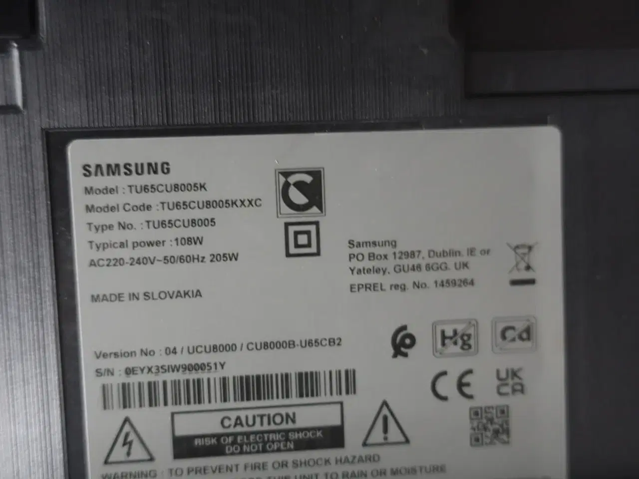 Billede 5 - Fladskærm SAMSUMG TU65CU8005K m/kamera