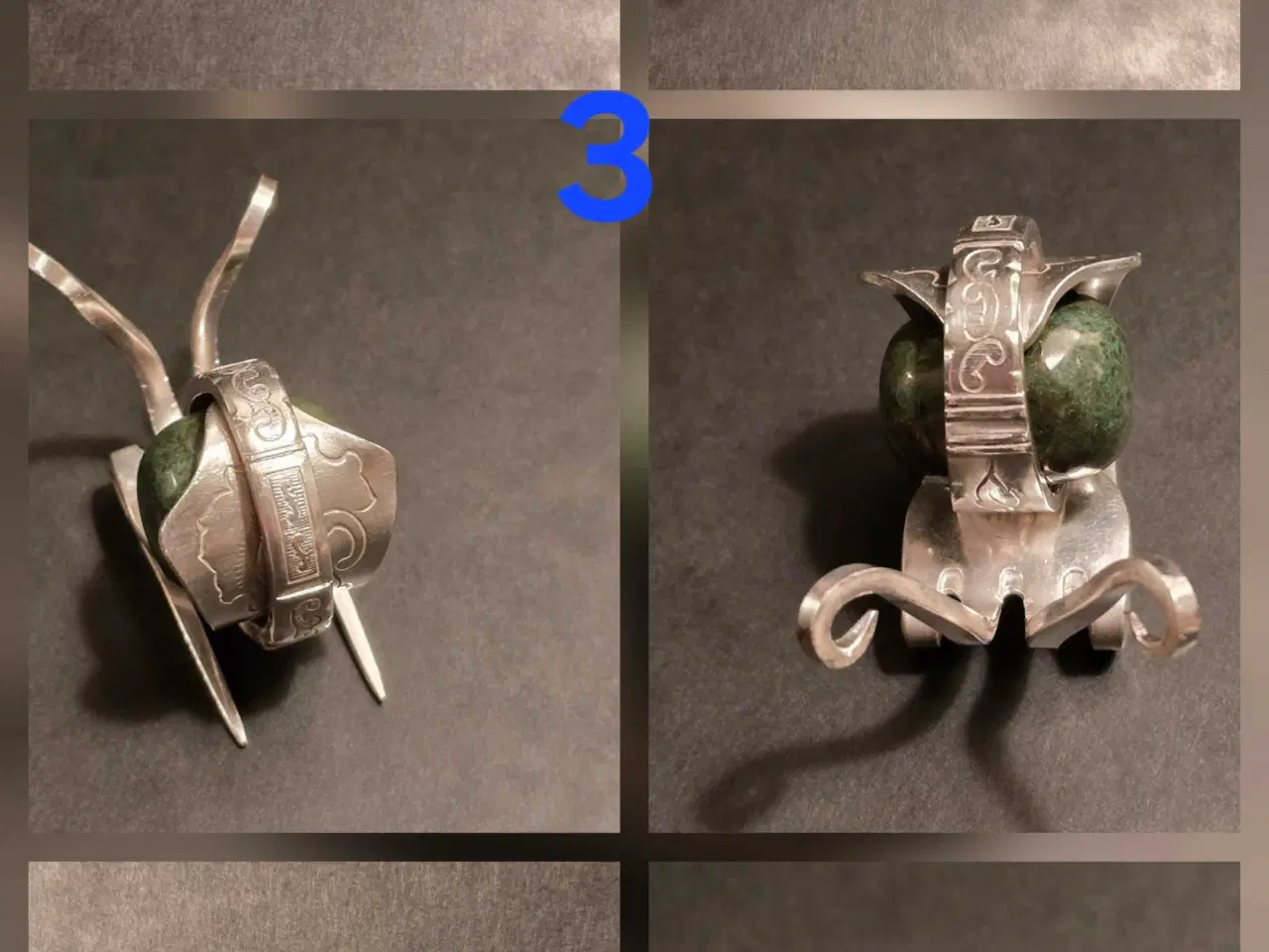 Billede 4 - Snegl i totårnet sølv 