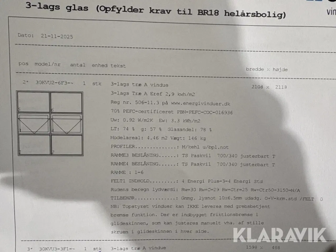 Billede 11 - Vinduesparti Outline - 2 styk