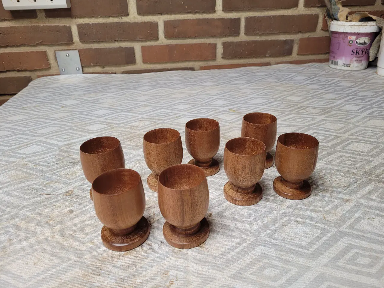 Billede 1 - Æggebægre i træ