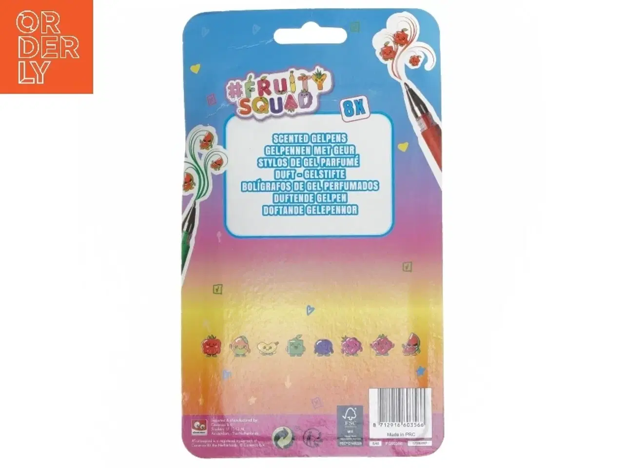 Billede 2 - #FruitySquad gelpenne sæt med duft (str. 22x13 cm)