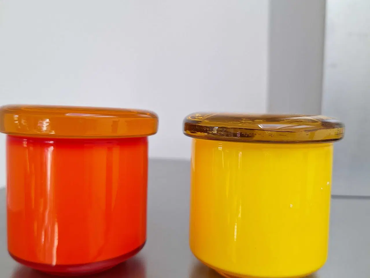 Billede 1 - Holmegaard Palet sennepskrukker 