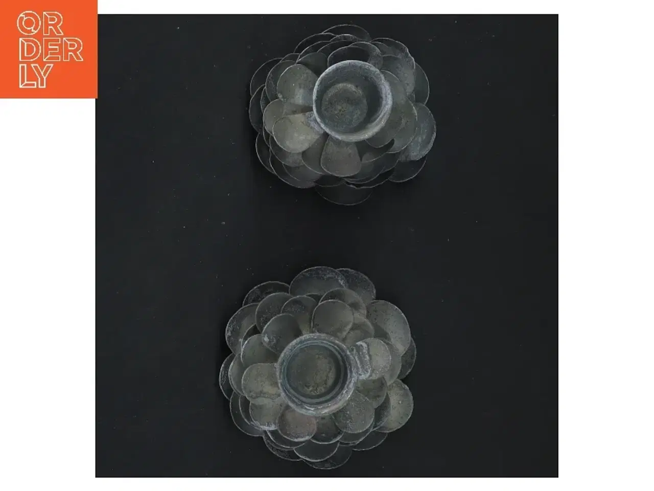Billede 2 - Kogleformede lysestager (str. 7x6 cm)