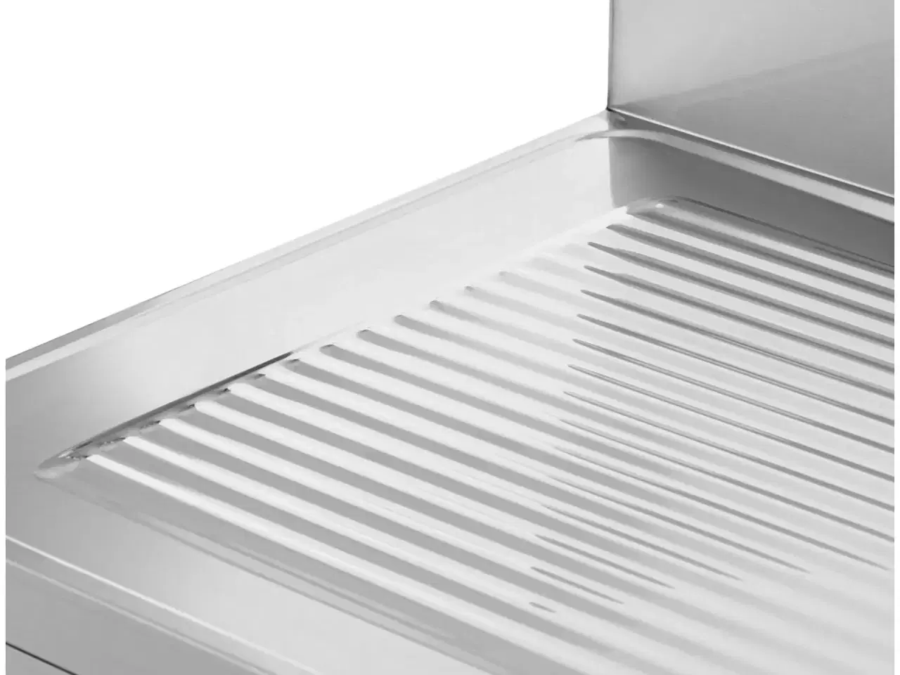 Billede 4 - Stålvask med Drypbakke og Underhylde