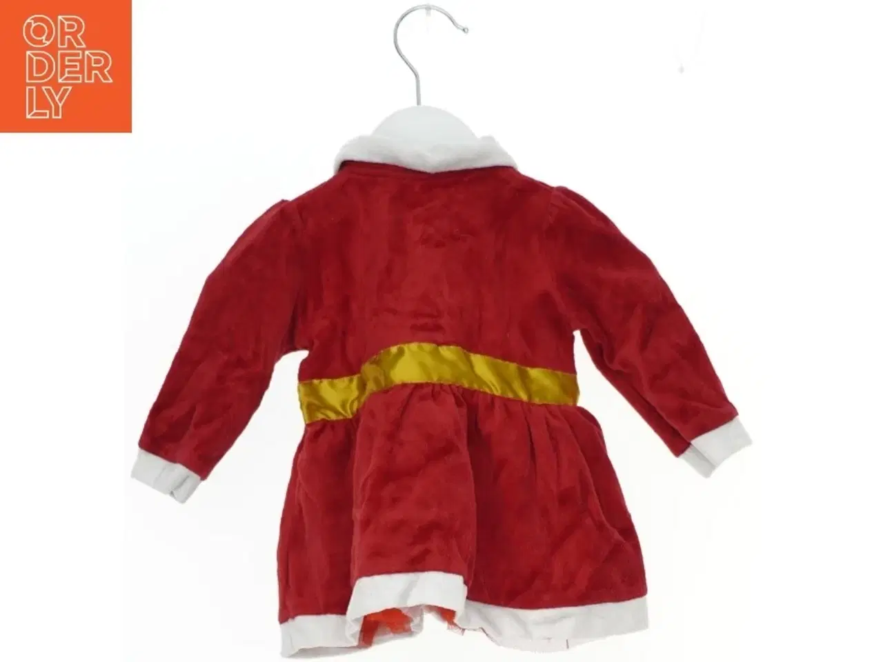 Billede 2 - Rød julekjole med guldbånd fra VRS (str. 62)