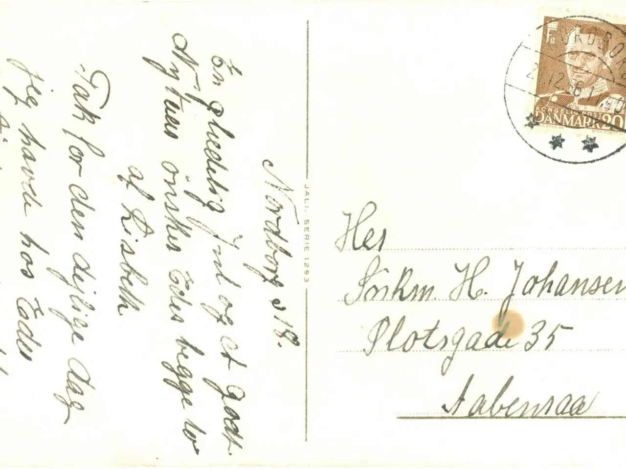 Billede 1 - Nordborg, brotypestempel 1956