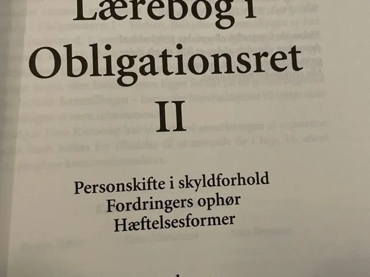 Billede 3 - Lærebøger i obligationsret I & II på SDU mf.
