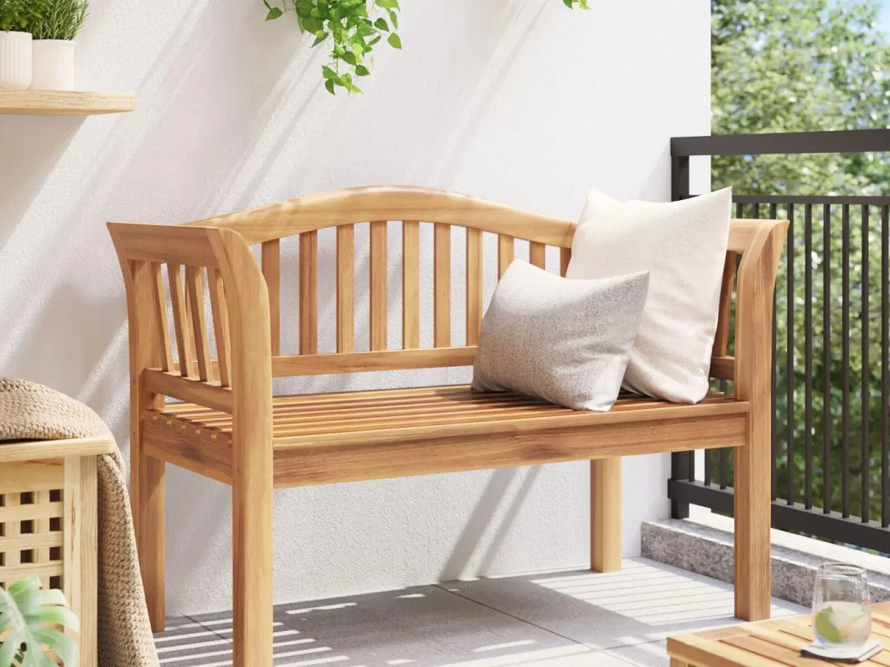 Billede 4 - Havebænk 120x53.5x85 cm Solid Teak