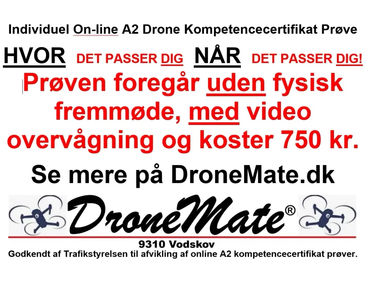 Billede 1 - A2 drone kompetencecertifikat prøve
