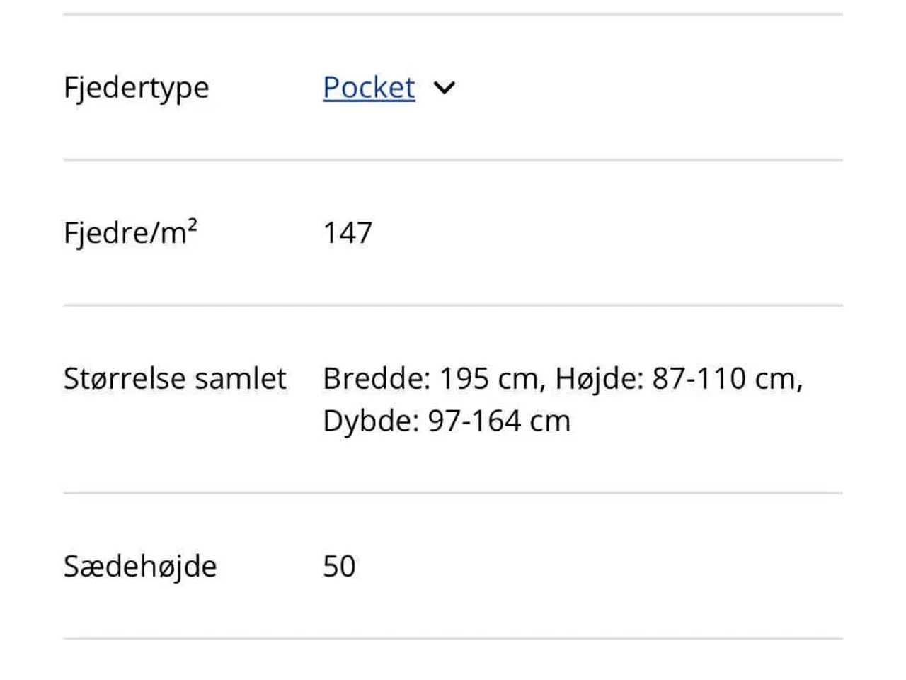 Billede 2 - VONSILD 3-personers sofa sælges