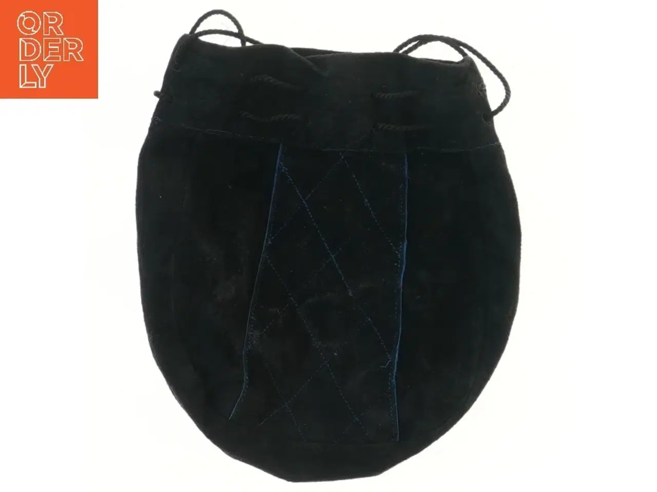 Billede 1 - Sort taske med snørelukning (str. 26x23 cm)