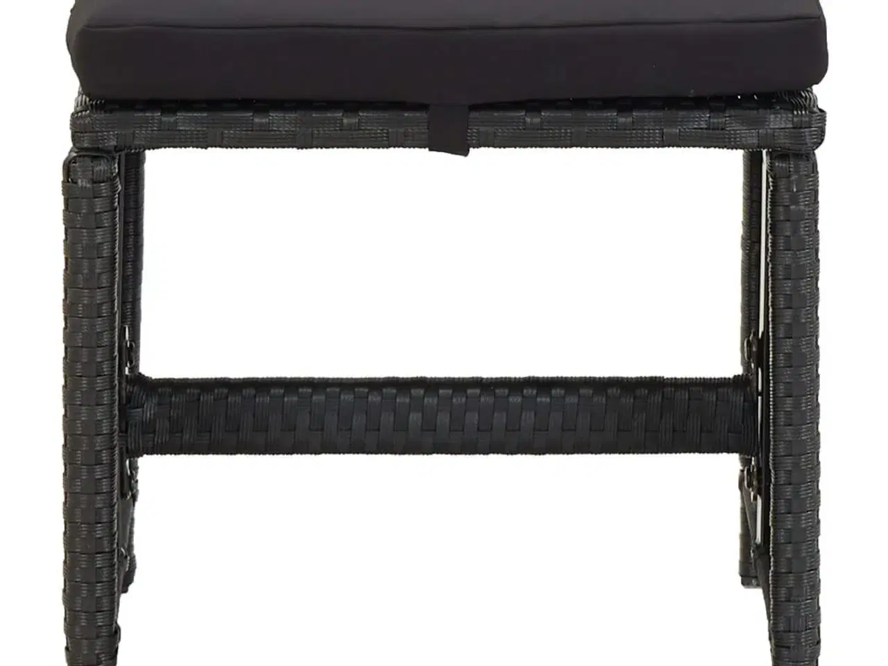 Billede 4 - Haveskamler med hynder 2 stk. polyrattan sort