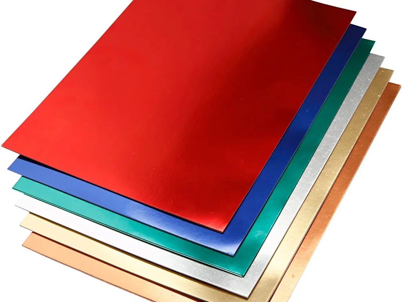 Billede 1 - Metalkarton A2, 280 g, assorterede farver, 30 ark