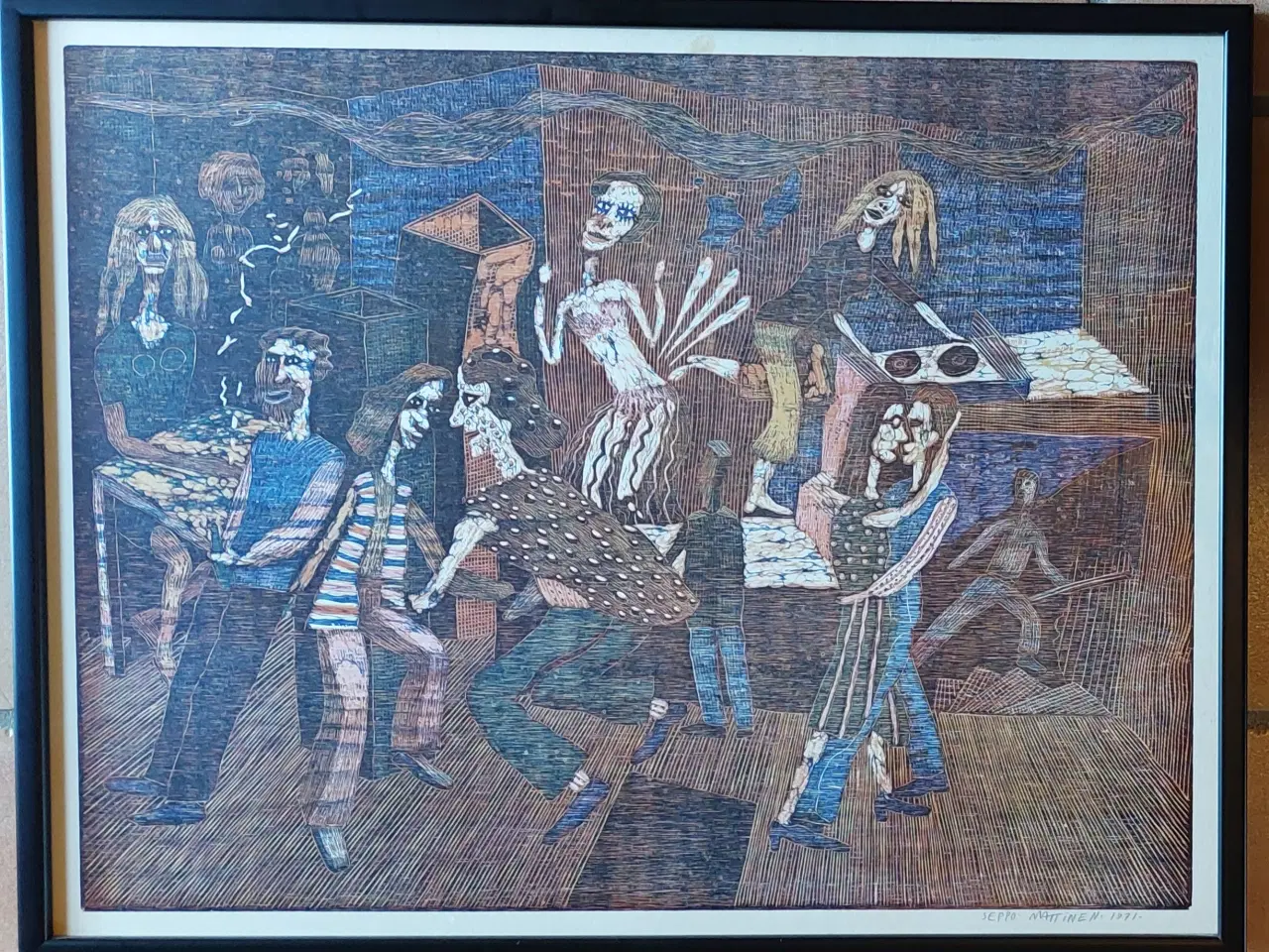 Billede 1 - SEPPO MATTINEN - original træsnit 