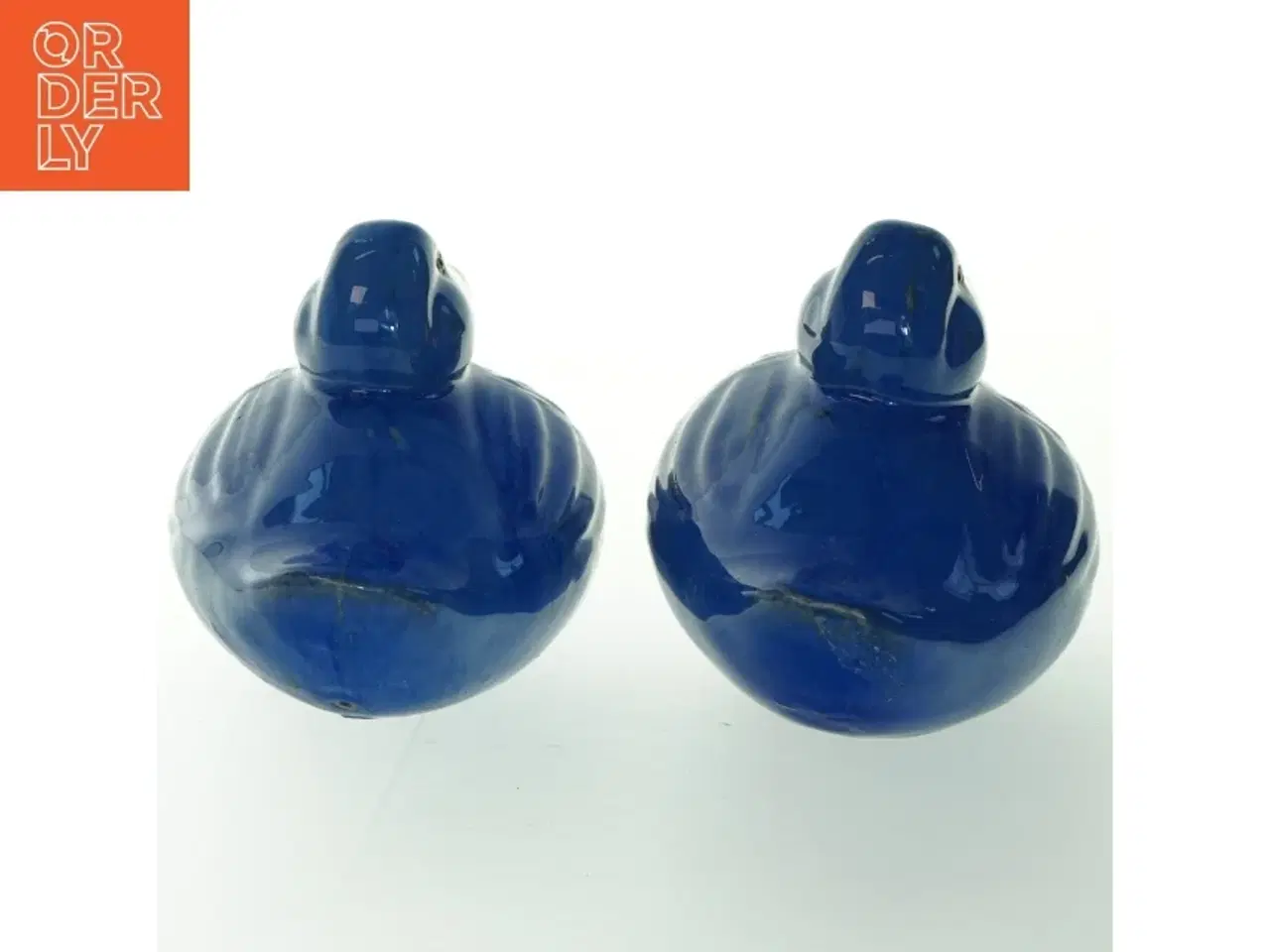 Billede 3 - Blå keramiske ænder (str. 19x12 cm)