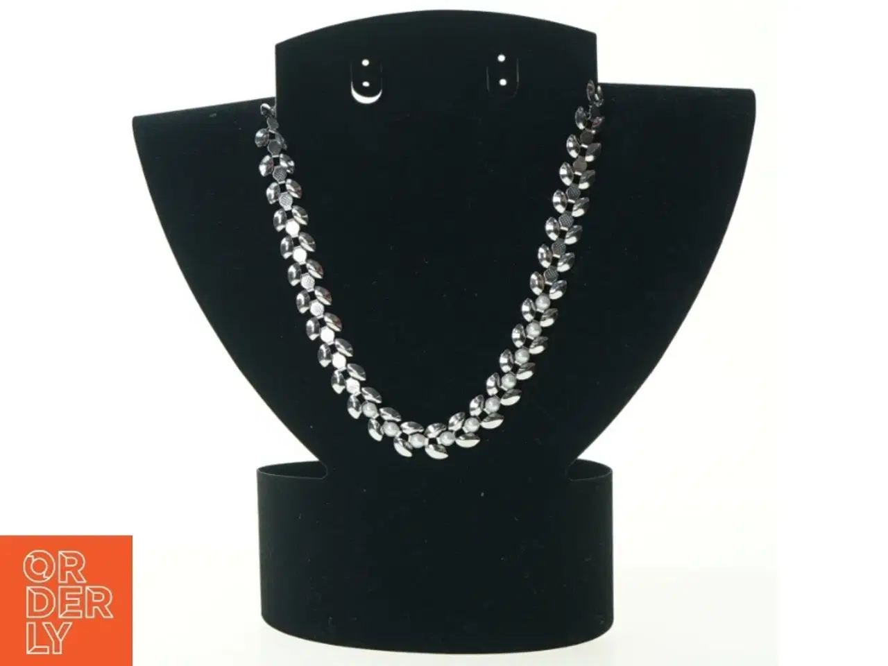 Billede 1 - Sølv Halskæde med Perler (str. 42 cm)