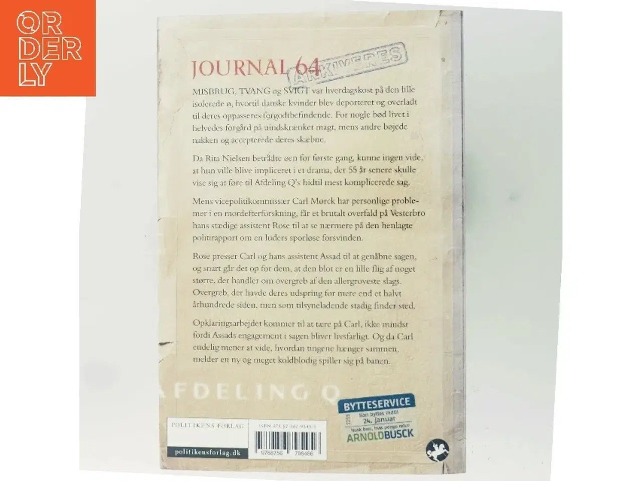 Billede 3 - Journal 64 : krimithriller af Jussi Adler-Olsen (Bog)