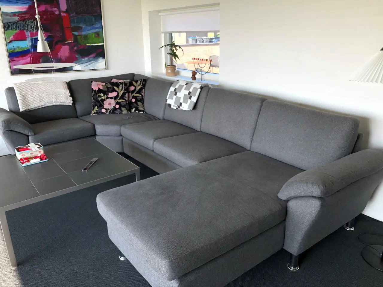 Billede 1 - Sofa med chaiselong