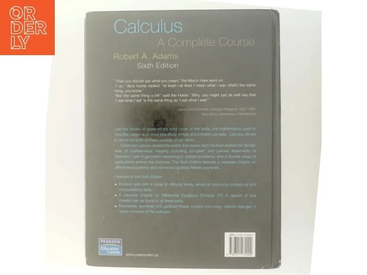 Billede 3 - Calculus : a complete course af Robert A. Adams (Bog)
