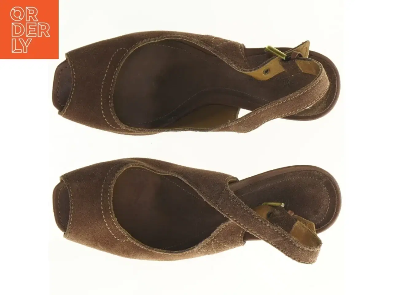 Billede 6 - Brun slingback i ruskind