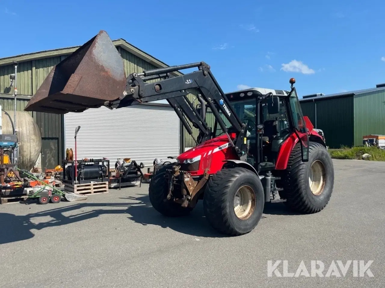 Billede 1 - Traktor Massey Ferguson 5430 Dyna-4 med frontlæsser og frontlift
