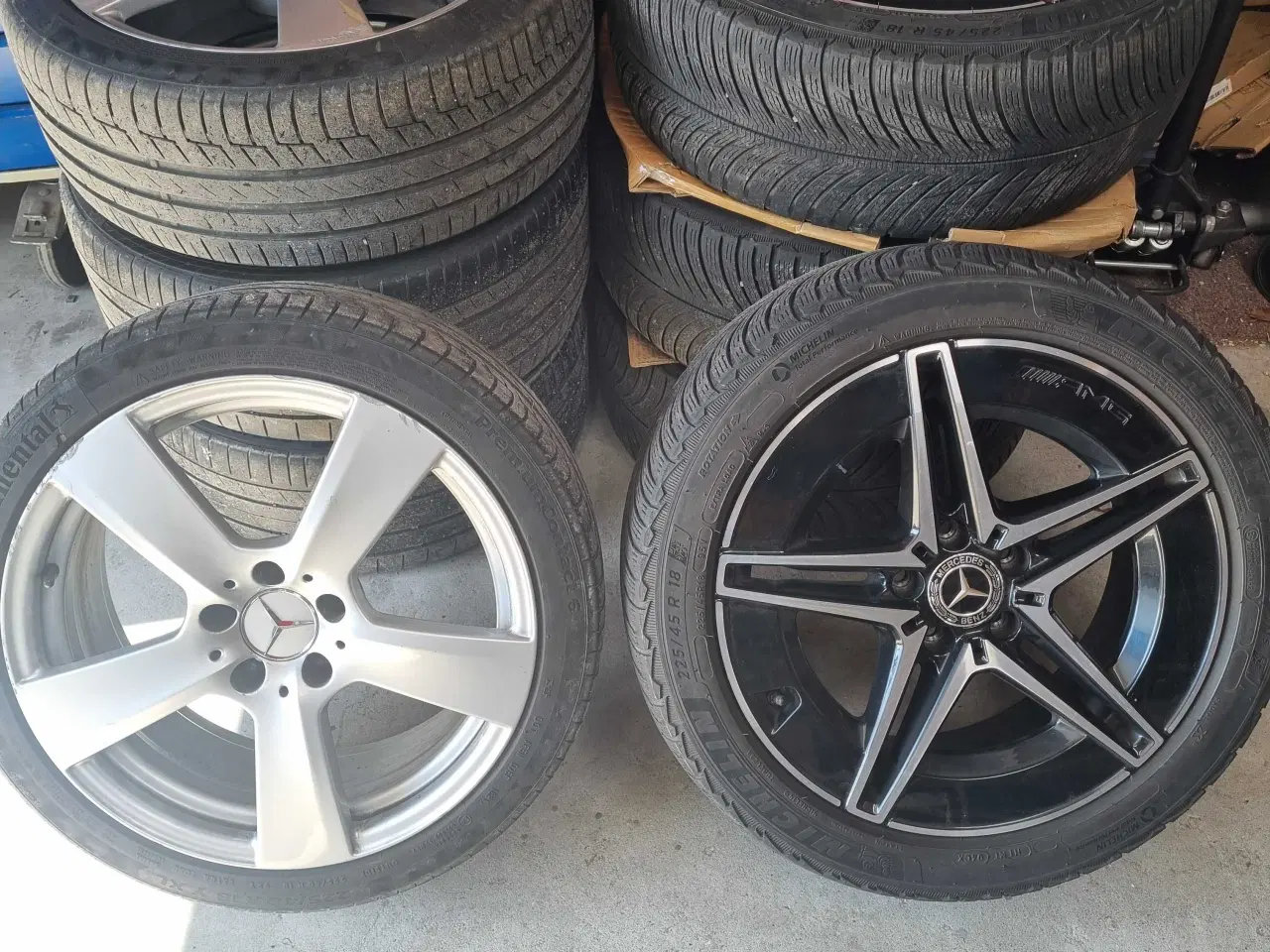 Billede 1 - 8 stk Fede 18" Mercedes  fælge til ALLE med 5x112 