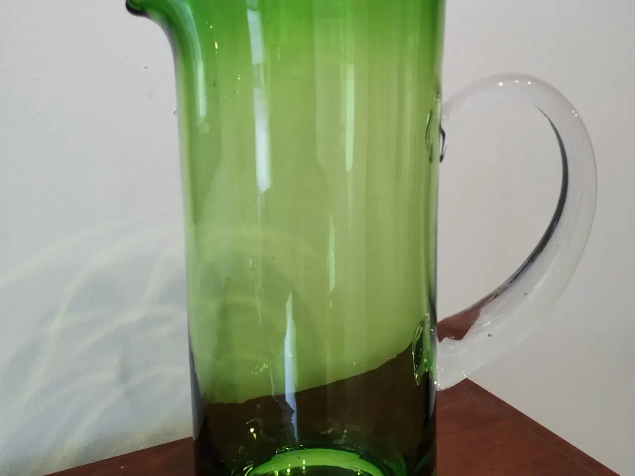 Billede 2 - Flot robust grøn glaskande