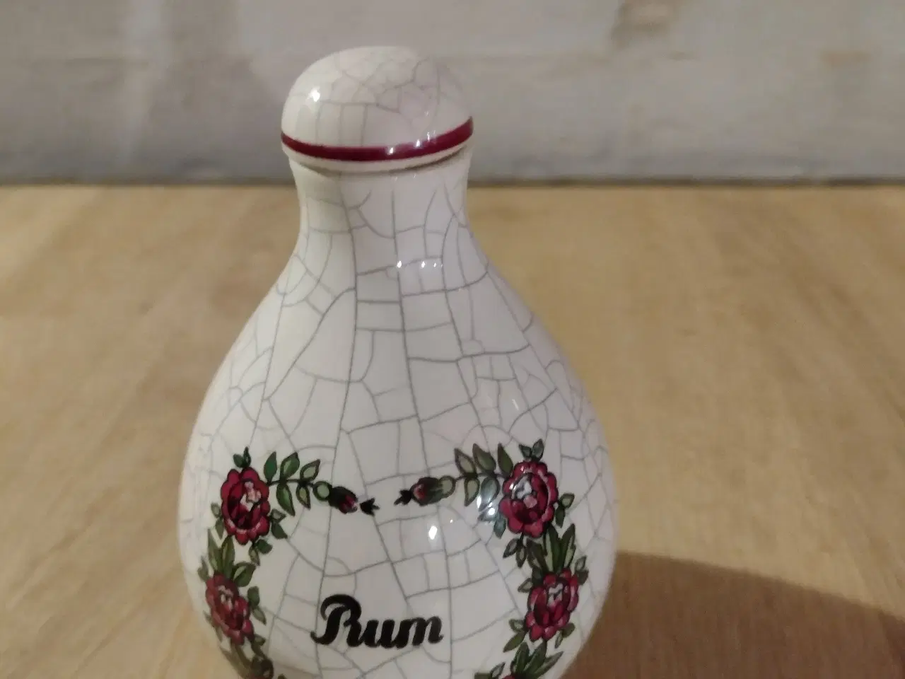 Billede 1 - Lille RUM flaske i porcelæn