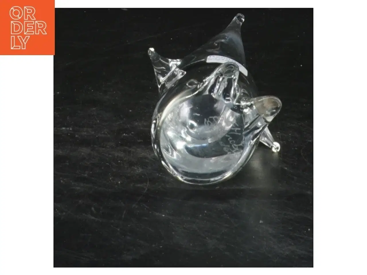 Billede 2 - Glasfigur pingvin Ronneby Sweden (str. 11,5x7 cm)