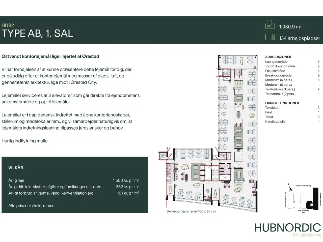 Billede 19 - HUB2 - Kontorer med fantastiske fællesfaciliteter