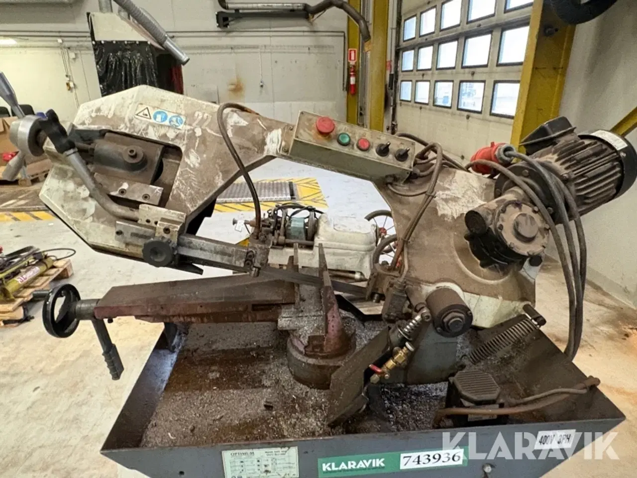 Billede 6 - Metalbåndsav Optimum OPTI S275G