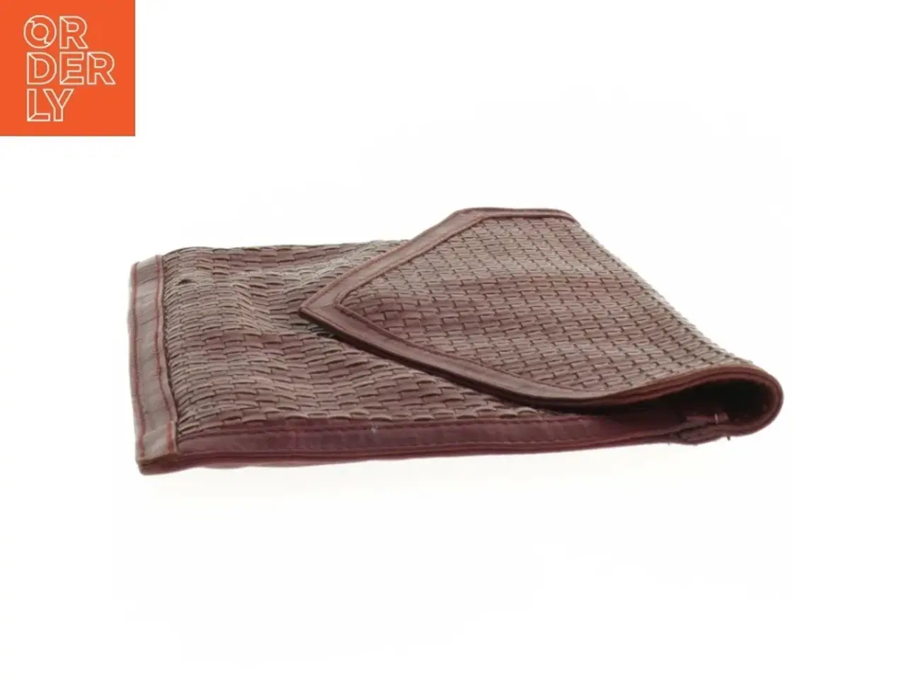 Billede 3 - Flet Læder Clutch Taske(str. 29 x 17 cm)
