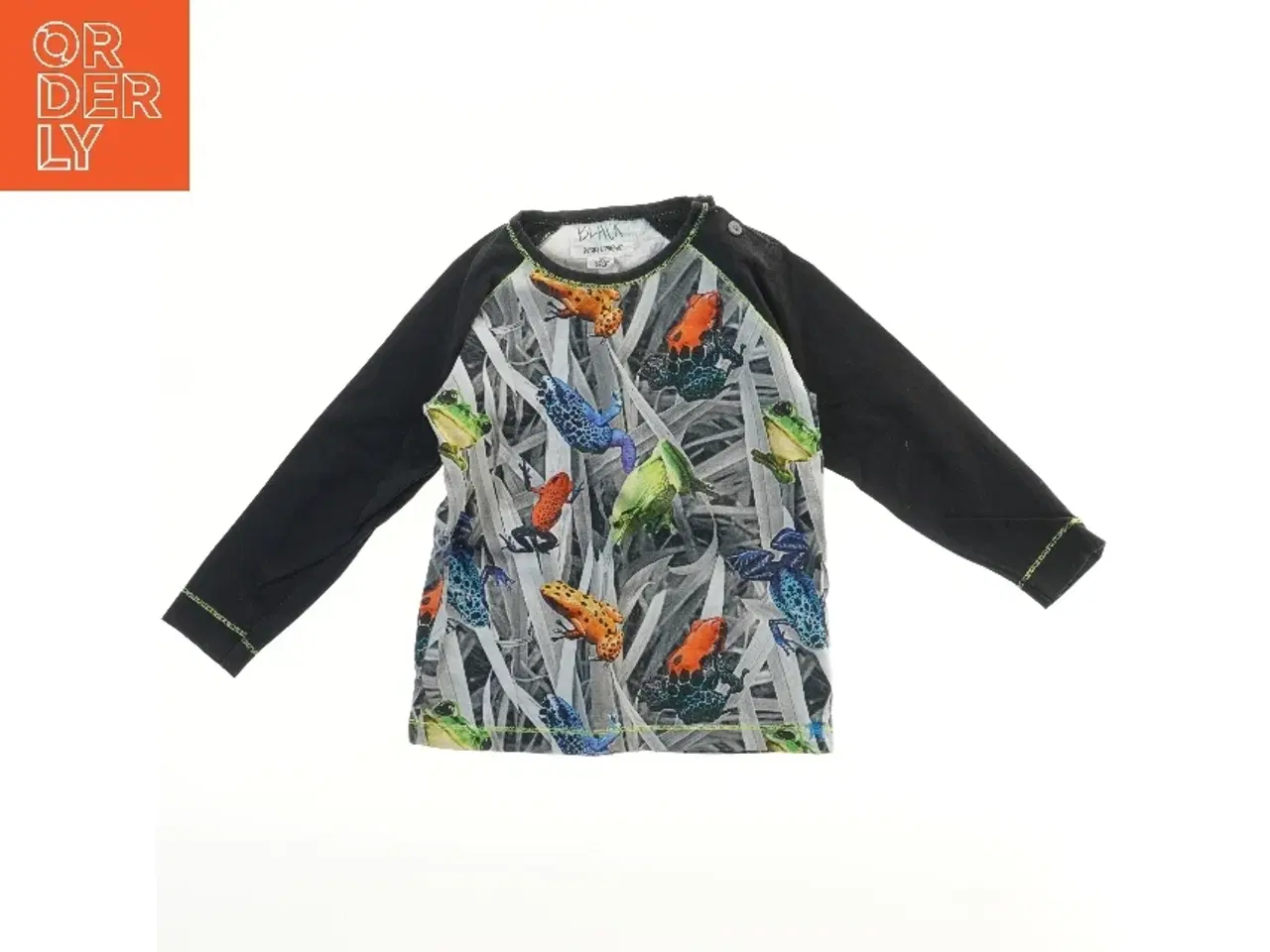 Billede 1 - Langærmet bluse med frøprint fra Phister & Philina (str. 98)