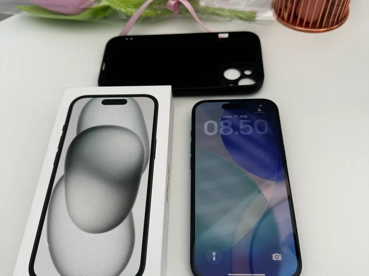 Billede 1 - iPhone 15 128GB sort(Perfekt stand)