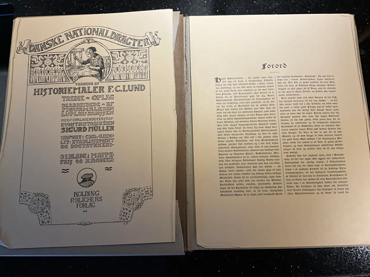 Billede 2 - 26 stk. litografiske national dragter
